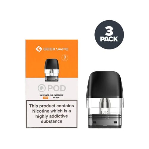 Geekvape Q Cartridge Pod design for the Geek Vape top filing system, 2ml e-juice capacity e-liquid with top fill