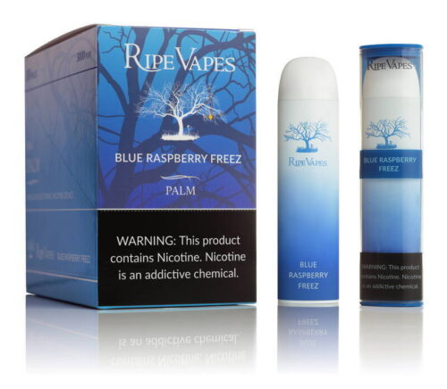 Ripe Vapes Palm Blue Raspberry Freez Disposable Vape