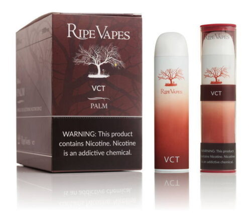 This is VCT PALM Ripe Vapes Palm Disposable Vape