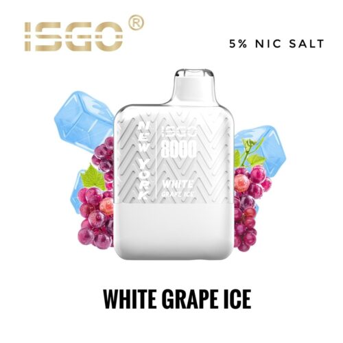 Isgo White Grape Ice 8000 Puffs Disposable Vape