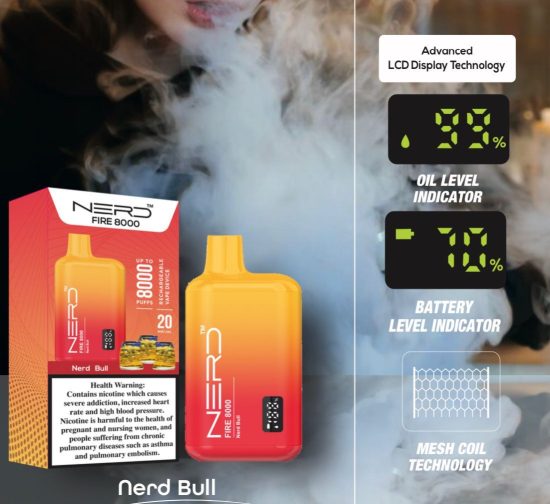 Nerd Fire 8000 Puffs Disposable Vape In Dubai UAE - Image 5
