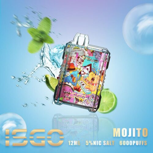 Isgo Drum Box Peach Ice 6000 Puffs Disposable - Image 10