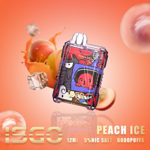 Isgo Drum Box Peach Ice 6000 Puffs Disposable - Image 5