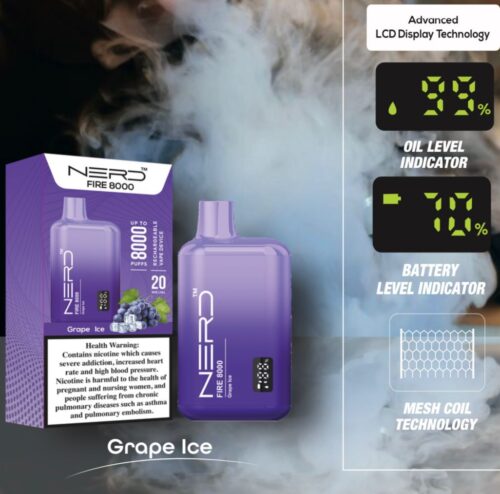 Nerd Fire 8000 Puffs Disposable Vape In Dubai UAE - Image 7