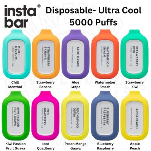 Insta Bar Vape 5000 Puffs Disposable Vape 20mg Nicotine