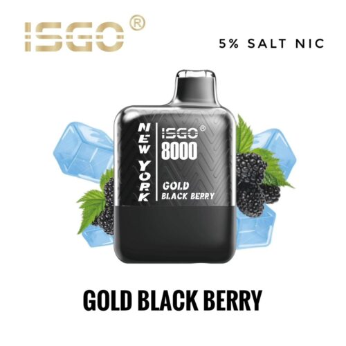 Isgo Gold Black Berry 8000 Puffs Disposable Vape