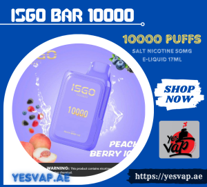 Isgo Bar 10000 Puffs Disposable Vape 50mg Salt Nicotine Buy In UAE