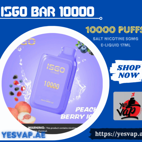 Isgo Bar 10000 Puffs Disposable Vape 50mg Salt Nicotine Buy In UAE