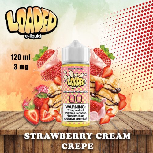 Lodade E-Liquid Strawberry Cream Crepe