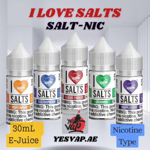 Salt Nic by I Love Salts vape juice.