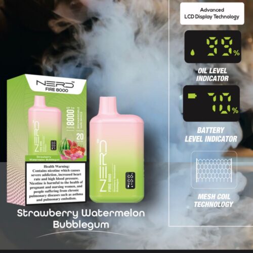 Nerd Fire 8000 Puffs Disposable Vape In Dubai UAE - Image 9