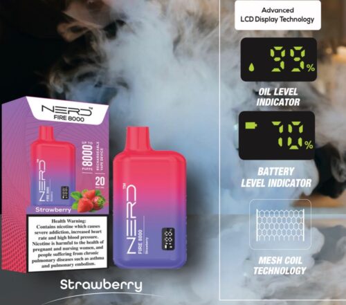 Nerd Fire 8000 Puffs Disposable Vape In Dubai UAE - Image 8