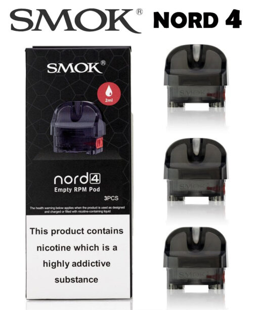 Smok Nord 4 Replacement Empty RPM Pod Pack of 3