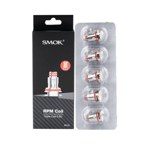 Smok RPM Series Replacement Coils features five coils designed for the Smok RPM 40W Pod System.
