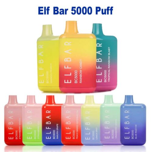 ELFBAR BC5000 Disposable Pod Device. Buy Elf Bar 5000 Puffs Vape