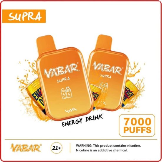 Energy Drink Vabar Supra 7000 Puffs Disposable Vape Pods