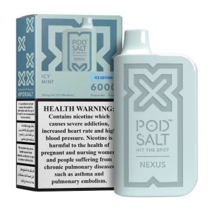 Pod Salt Icy Mint Nexus 6000 puffs vape