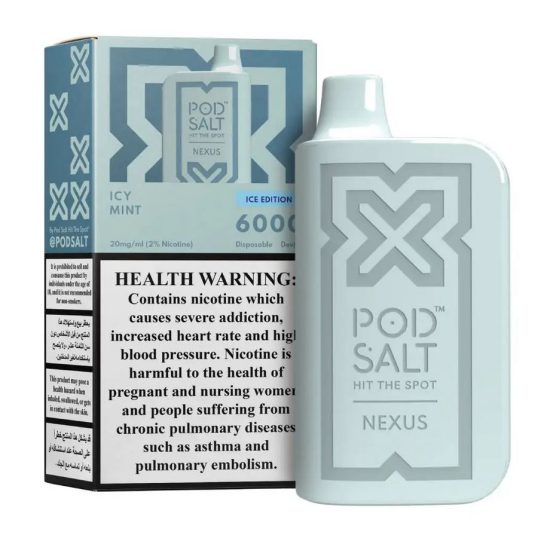 Pod Salt Icy Mint Nexus 6000 puffs vape