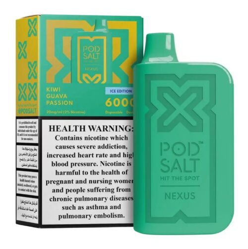 Kiwi-Guava-Passion-Pod Salt Nexus 6000 puffs