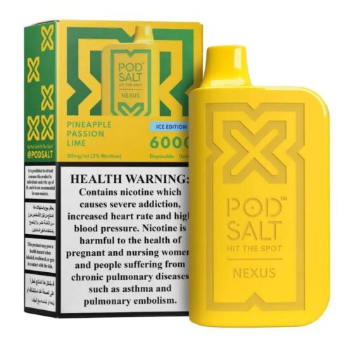 Pod Salt Nexus 6000-Pineapple-Passion-Lime