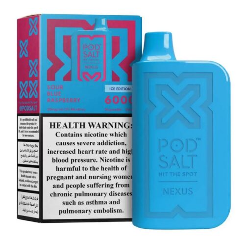 Pod Salt Nexus 6000 puffs-Sour-Blue-Raspberry