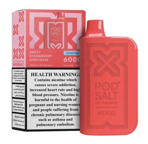 Pod Salt Nexus 6000 puffs-Sweet-Strawberry-Lemonade