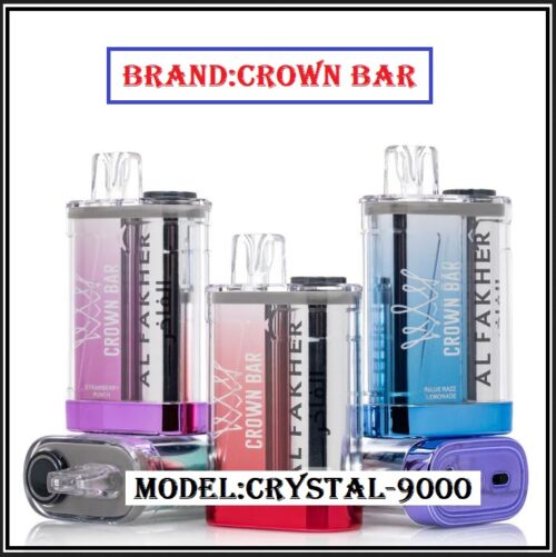 AL Fakher Crystal 9000 Puffs Crown Bar Disposable Vape