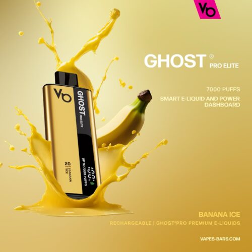 Ghost Pro Elite Banana Ice 7000 Puffs Vape In UAE