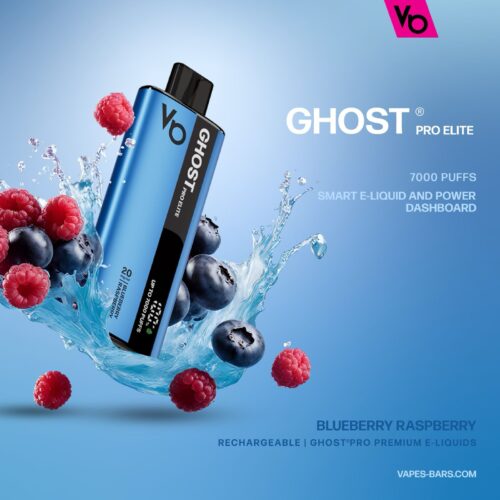 Ghost Pro Elite Blueberry Respberry 7000 Puffs Vape In UAE