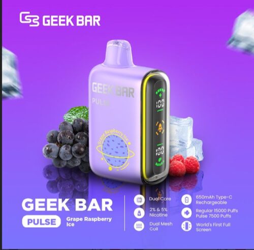 Disposable-Vape-Geek-Bar-Pulse-Grape-Raspberry-Ice