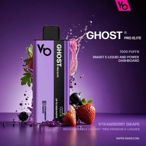 Ghost Pro Elite 7000 Puffs Disposable Vape Strawberry Grape