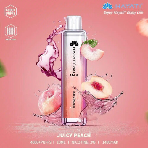 Crystal Pro Max 4000 Puffs Hayati Juicy Peach