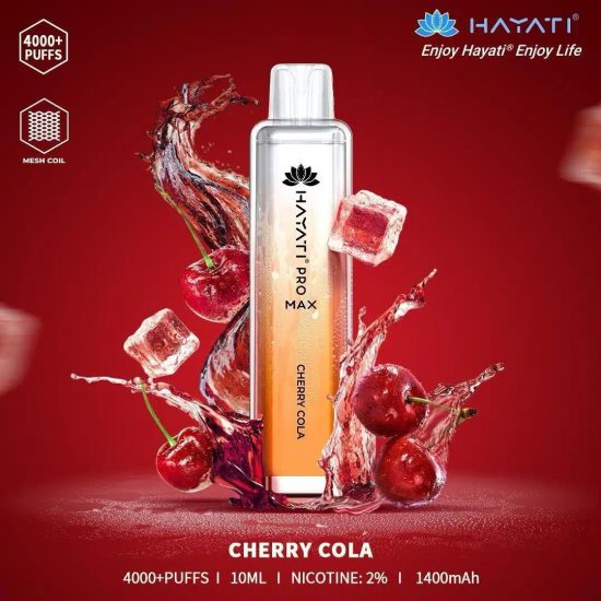 Hayati Crystal Pro Max 4000 Puffs Cherry Cola
