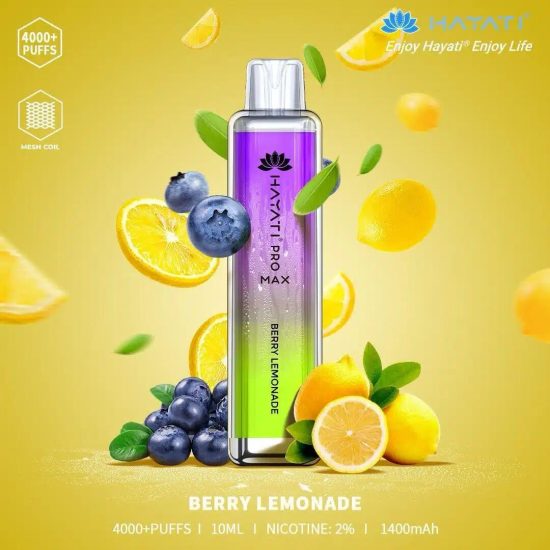 Hayati Pro Max 4000 Puffs Berry Lemonade