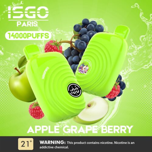 Isgo Paris 14000 Puffs 20mg Apple Grape Berry