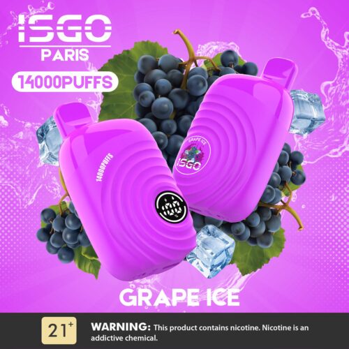 Isgo Paris disposable pods 20mg Grape Ice