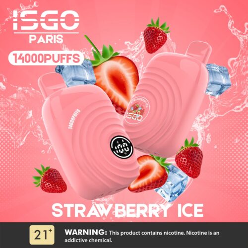Isgo Paris 14000 Puffs 20mg Strawberry Ice