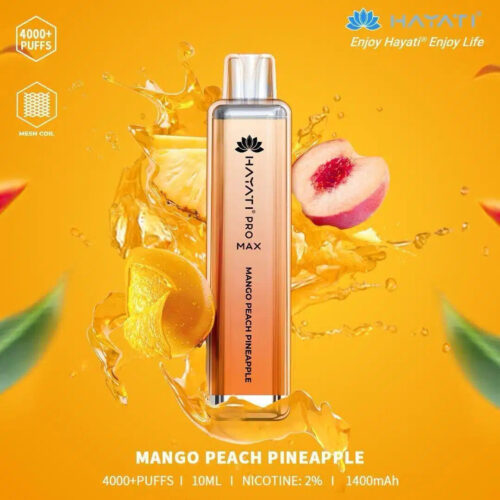 Mango Peach Pineapple Hayati Crystal Disposable Vape