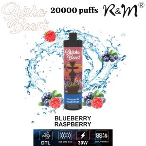 Shisha Beast 20K Puffs Blueberry Raspberry