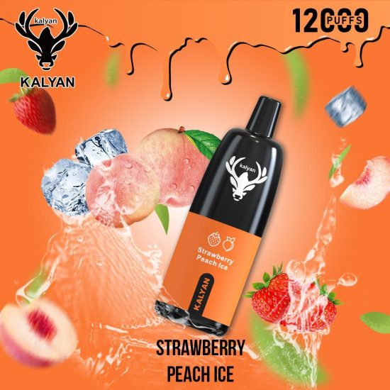 Kalyan 12000 Puffs Strawberry Peach Ice
