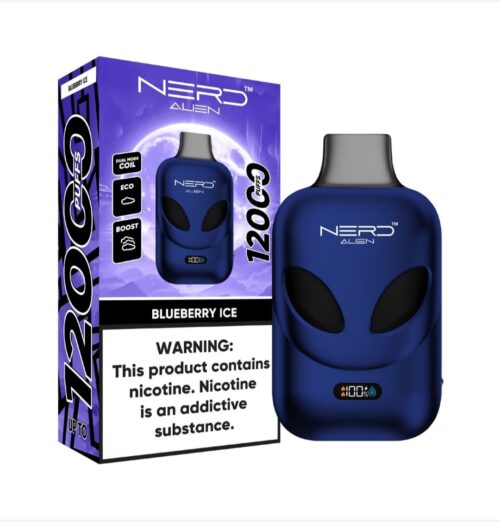 Nerd Alien 12000 Puffs Blueberry Ice