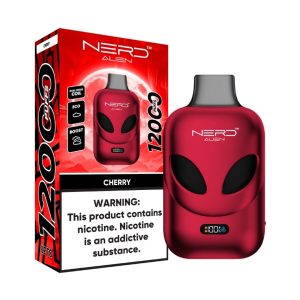 Nerd Alien 12000 Puffs Cherry