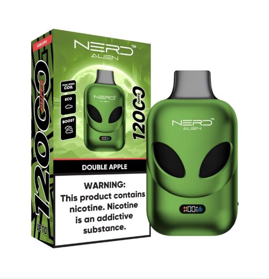 Nerd Alien 12000 Puffs Double Apple
