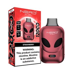 Nerd Alien 12000 Puffs Strawberry