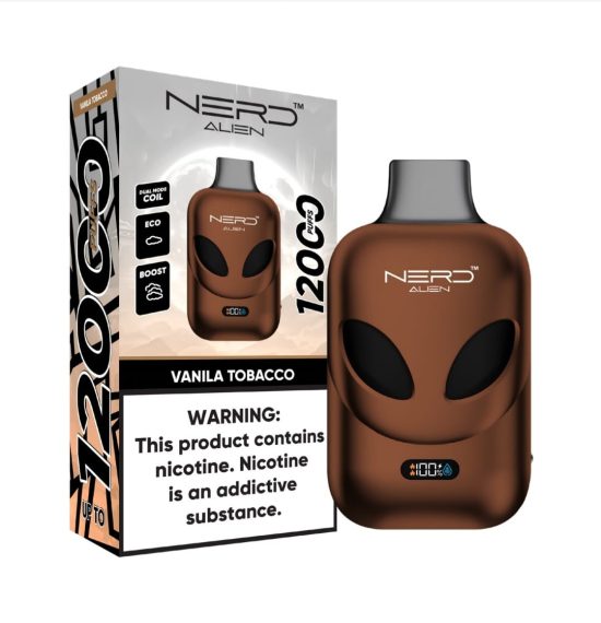 Nerd Alien 12000 Vanilla Tobacco