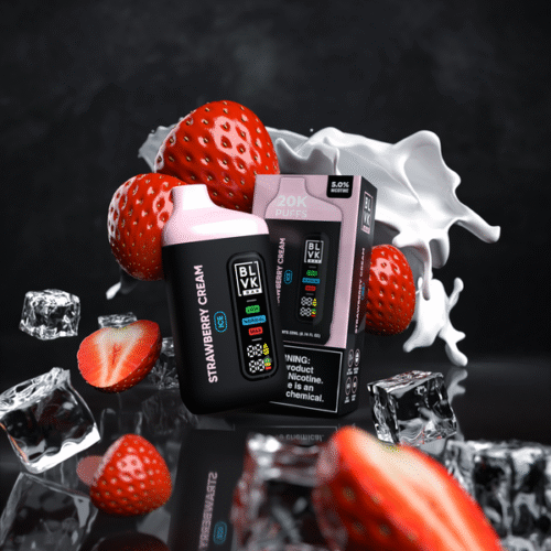 BLVK Strawberry Cream Ice BAR 20K Puffs