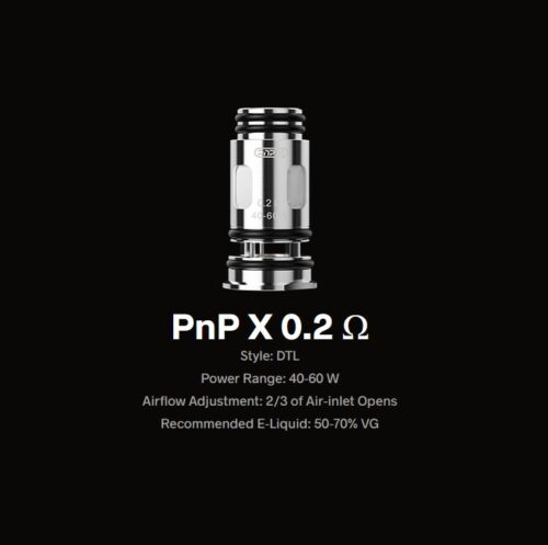 PnP X 0.2 ohm Coils Series MTL & DL/RDL