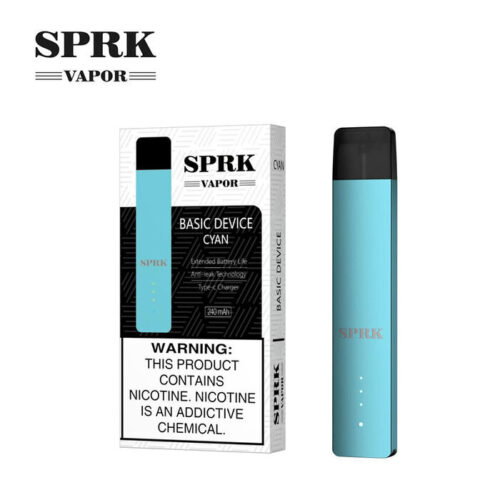 Sprk Vapor Basic Device Cyan Pod System Kit