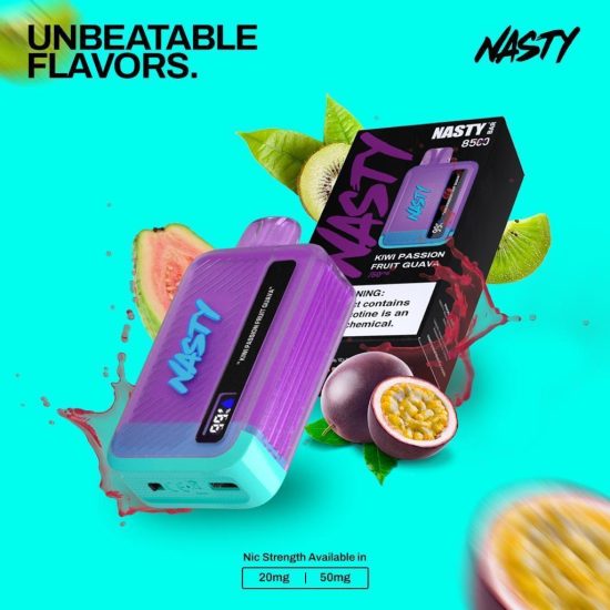 Kiwi Passion Fruit Guava 8500 Puffs Disposable Vape 50mg