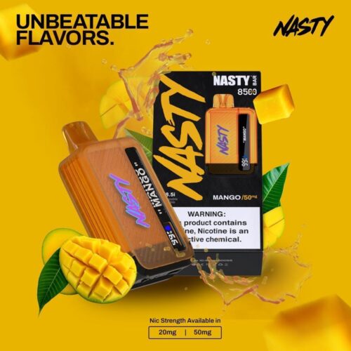Mango 50mg Nasty Bar 8500 Puffs Disposable Vape